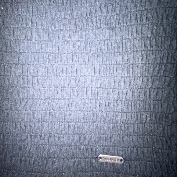 Black rouched hollister crop tank top - Picture 2 of 5